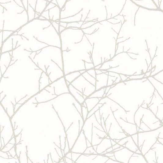 Arbre Riverside Wallpaper - Blanc - Casadeco - 16960212 - Premier Wallcovering
