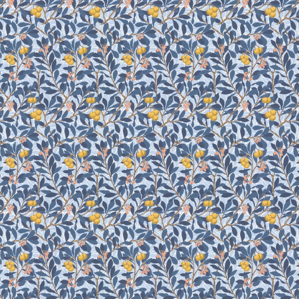 Arbutus Wallpaper - Sunflower - 217376 - Morris Wallpaper WD - Premier Wallcovering