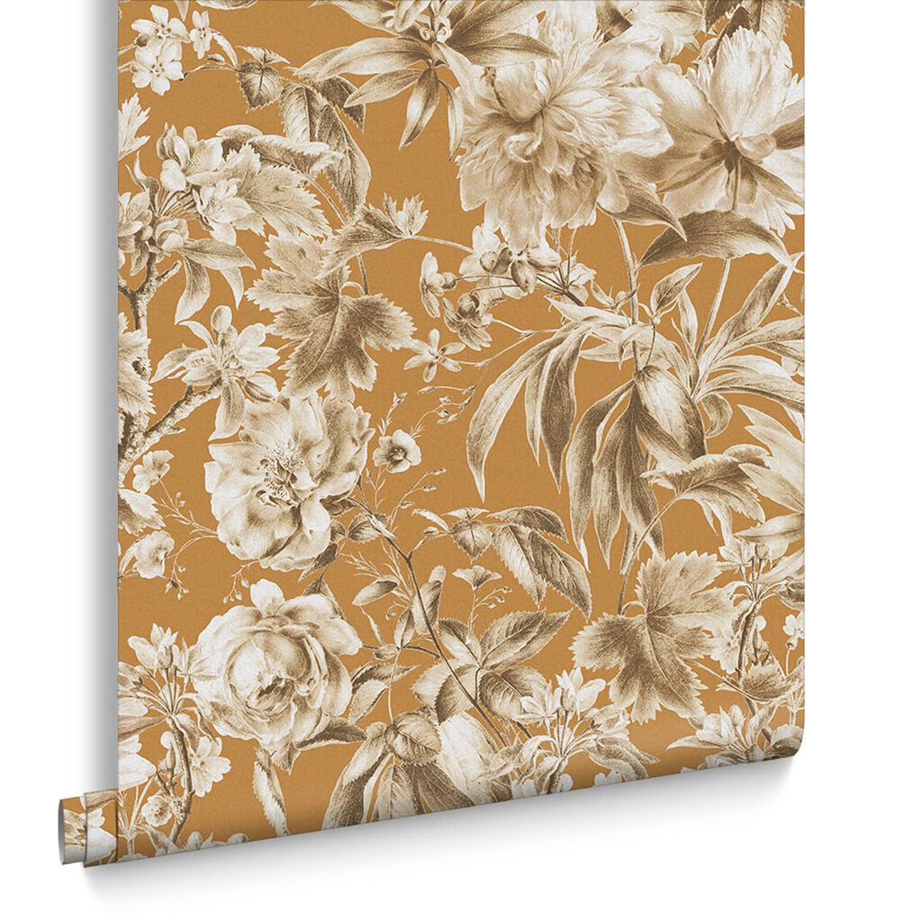Arcane Garden Wallpaper - Ochre - Graham & Brown - 120709 - Premier Wallcovering