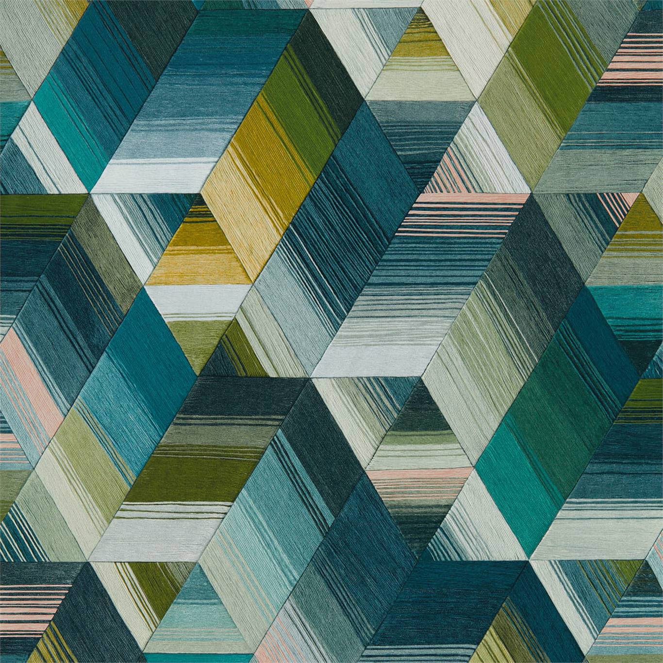 Arccos Wallpaper - Emerald/Blush - HMWF111970 - Harlequin - Premier Wallcovering