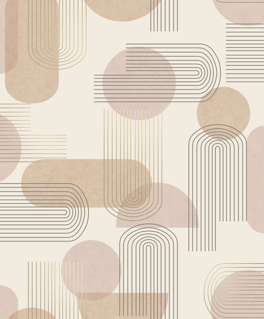Arch Geo Wallpaper - Orange - Holden Décor - 13092 - Premier Wallcovering