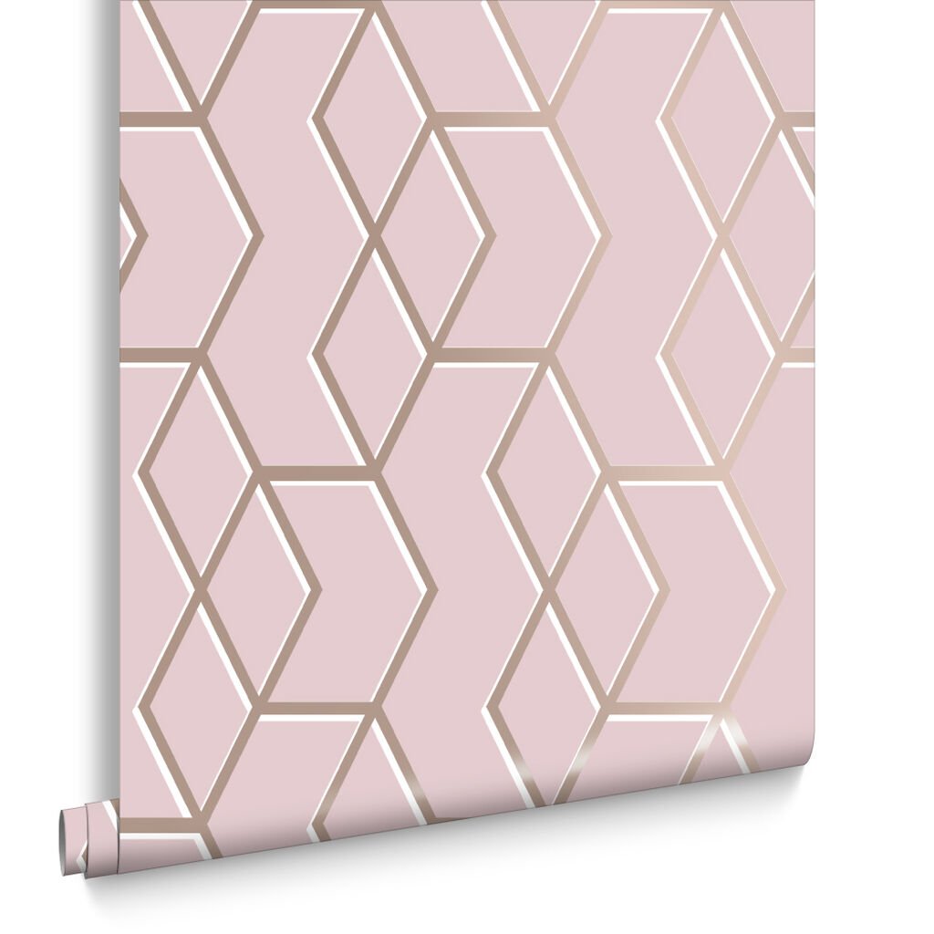 Archetype Wallpaper - Pink - Graham & Brown - 105910 - Premier Wallcovering