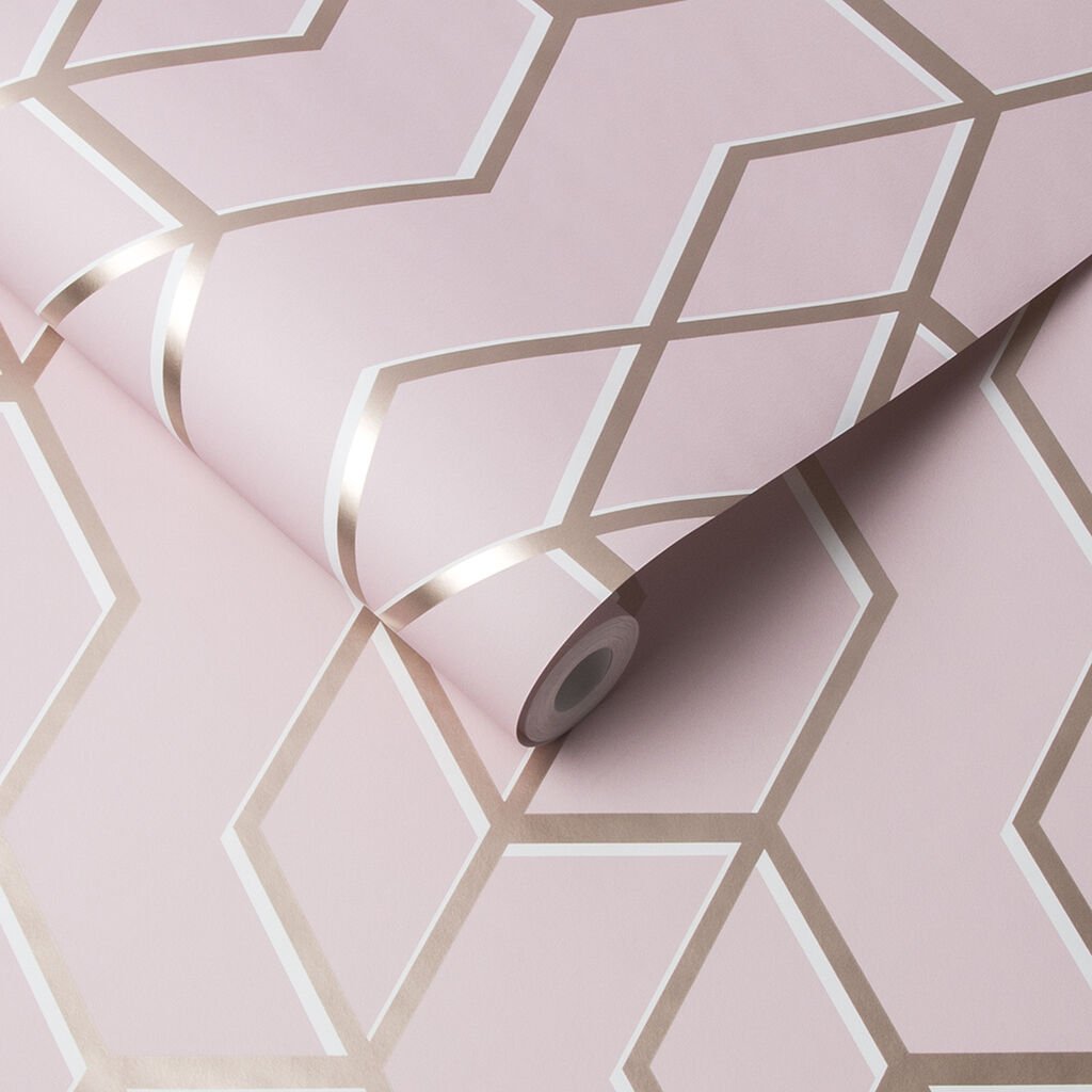 Archetype Wallpaper - Pink - Graham & Brown - 105910 - Premier Wallcovering