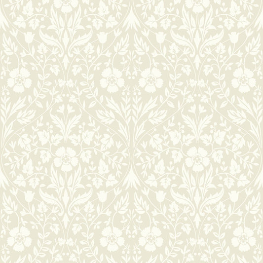 Archibald Arts and Crafts Wallpaper - Beige Lin - Casadeco - 86331004 - Premier Wallcovering