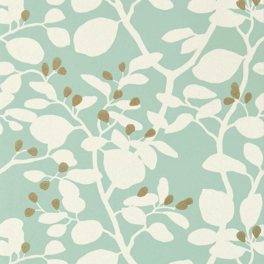 Ardisia Wallpaper - Succulent/Soft Focus/ Gold - HTEW112771 - Harlequin - Premier Wallcovering