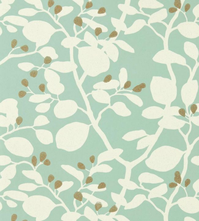Ardisia Wallpaper - Succulent/Soft Focus/ Gold - HTEW112771 - Harlequin - Premier Wallcovering