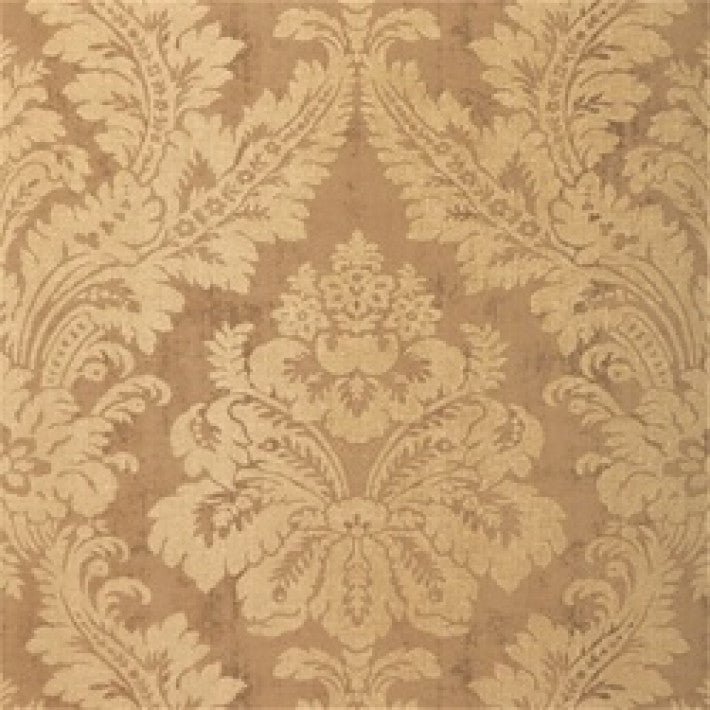 Argentina Damask Wallpaper - Metallic Gold - Thibaut - T6871 - Premier Wallcovering