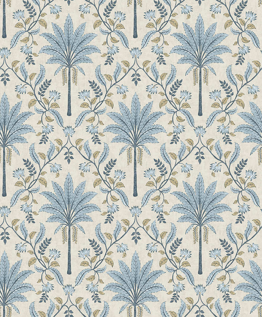 Ariara Wallpaper - Blue - Holden Décor - 91791 - Premier Wallcovering