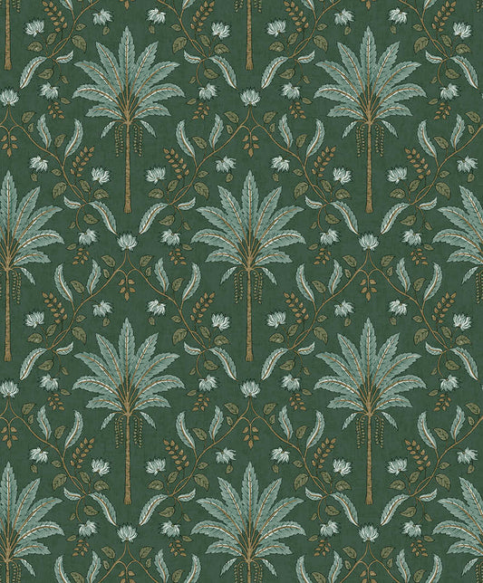 Ariara Wallpaper - Green - Holden Décor - 91790 - Premier Wallcovering