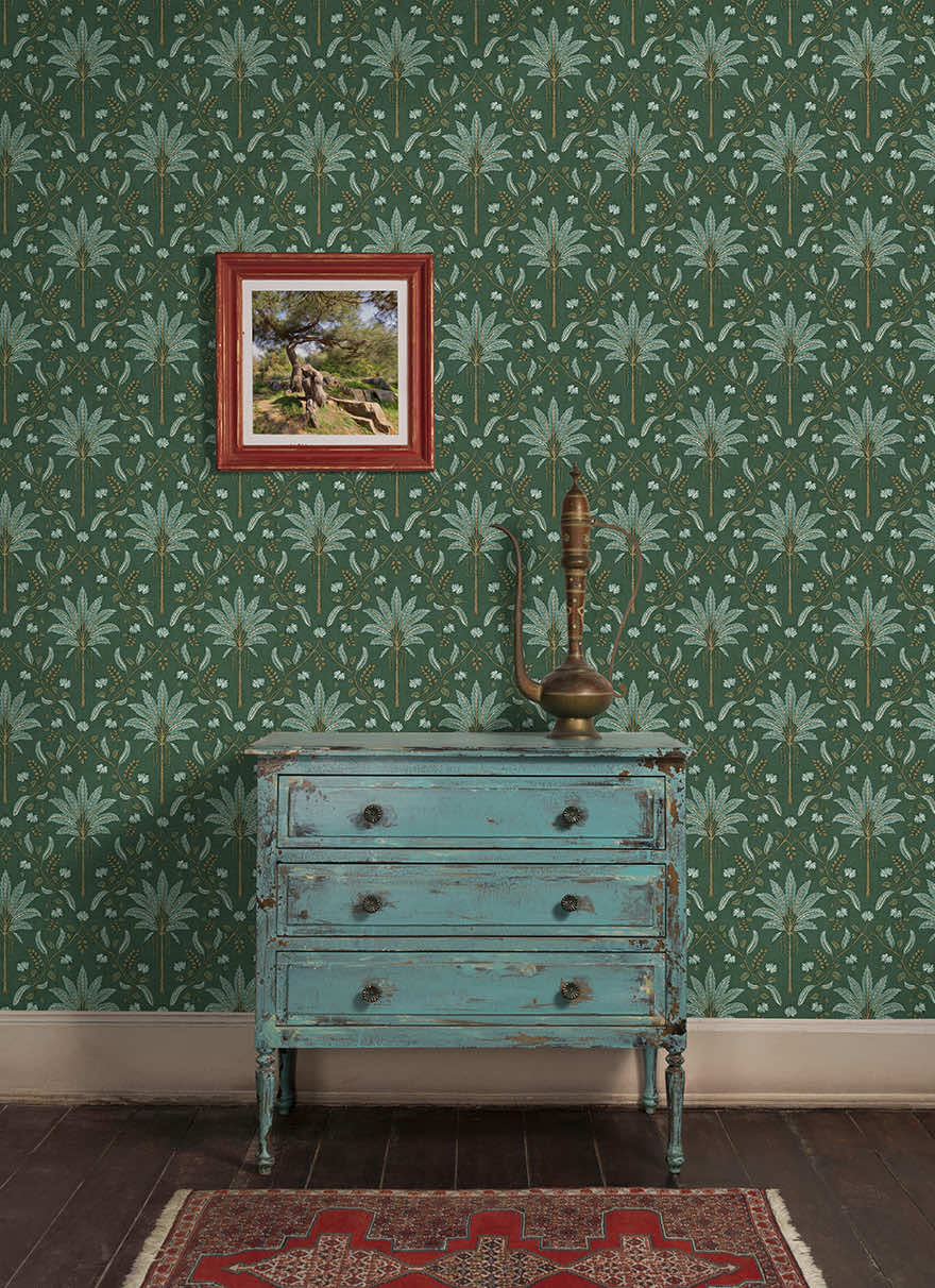 Ariara Wallpaper - Green - Holden Décor - 91790 - Premier Wallcovering