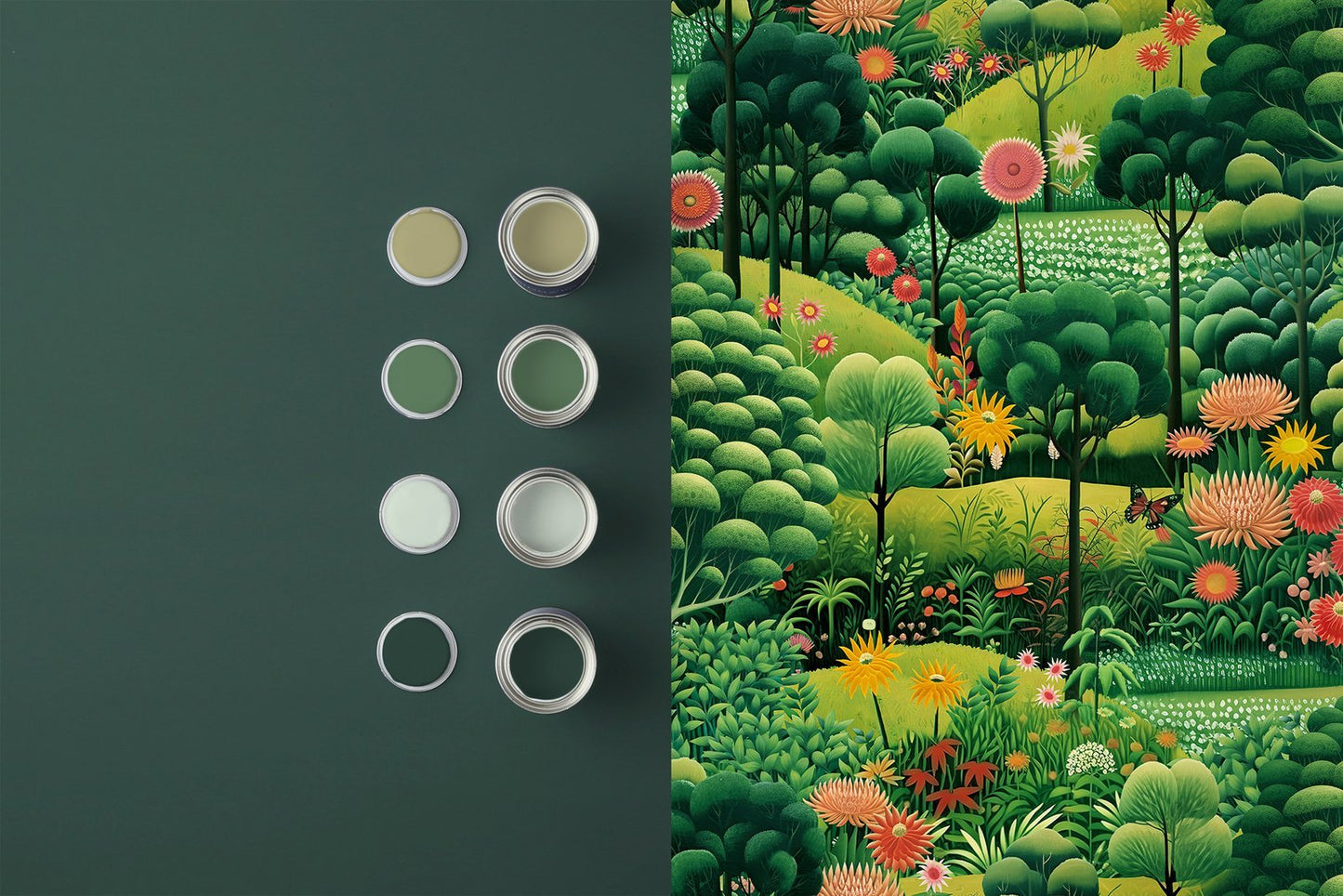 Arley Garden Wallpaper - Day - Graham & Brown - 127924 - Premier Wallcovering