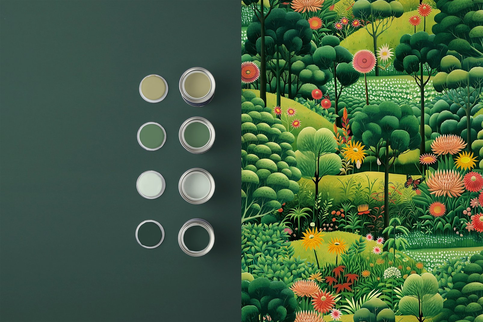 Arley Garden Wallpaper - Day - Graham & Brown - 127924 - Premier Wallcovering