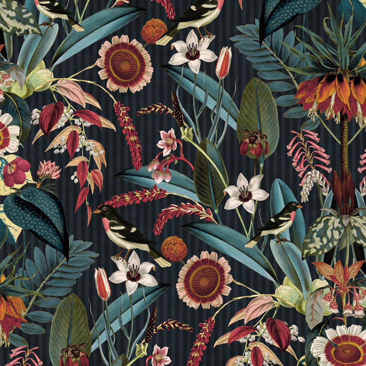 Arlon Wallpaper - Teal - Rebel Walls - R17541 - Premier Wallcovering