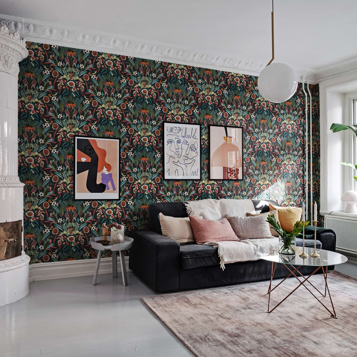 Arlon Wallpaper - Teal - Rebel Walls - R17541 - Premier Wallcovering