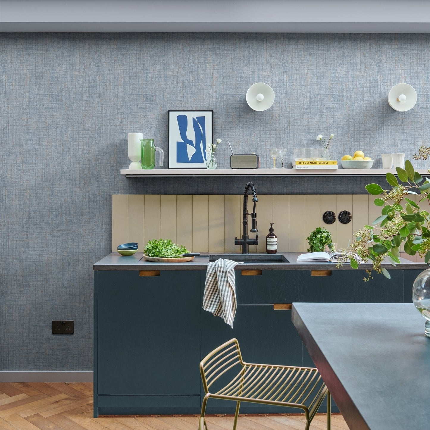 Armando Wallpaper - Light Blue - Graham & Brown - 124137 - Premier Wallcovering