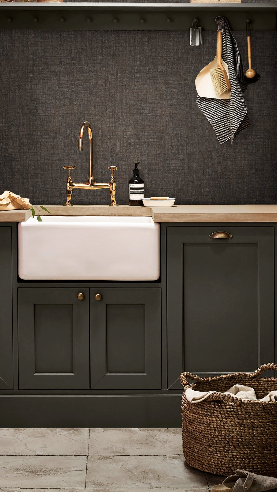 Armando Wallpaper - Chocolate - Graham & Brown - 124141 - Premier Wallcovering