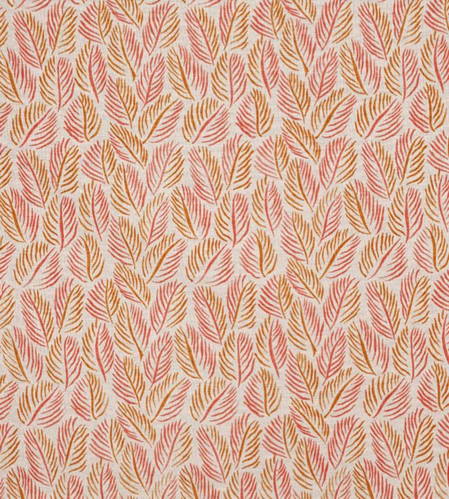 Armature Feuilles Fabric - Orange - Christopher Farr Cloth - CF130 - 04 - Premier Wallcovering