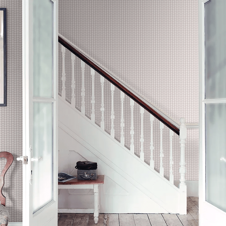 Arne Wallpaper - Pink & Taupe - Boråstapeter - 1782 - Premier Wallcovering