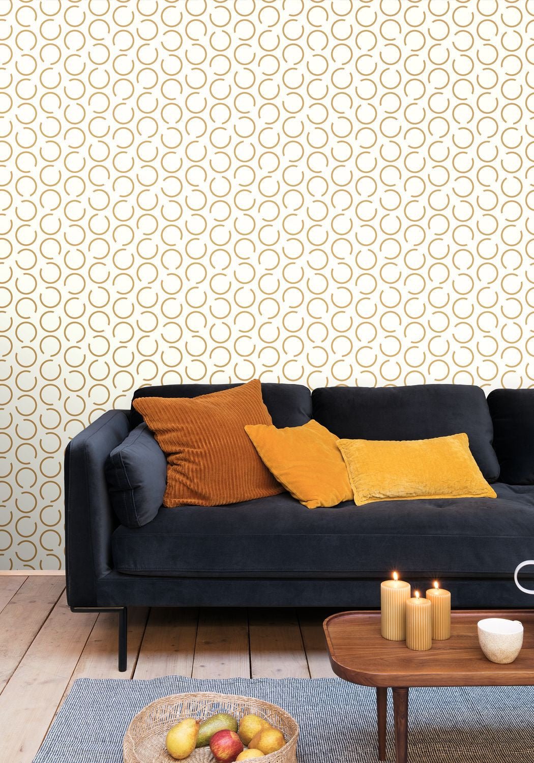Around The Clock Wallpaper - Blanc - Caselio - 102900020 - Premier Wallcovering