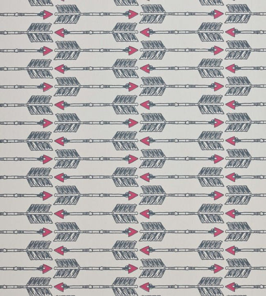 Arrows Wallpaper - Charcoal Pink - BG1600101 - Barneby Gates - Premier Wallcovering