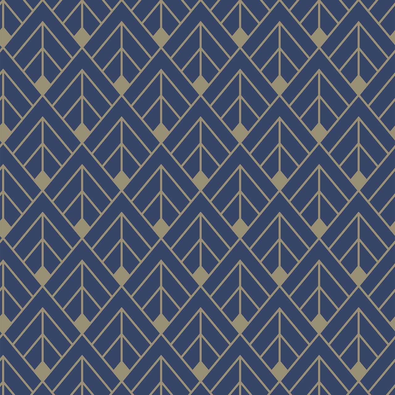 Art Deco Glitter Portfolio Wallpaper - Navy & Gold - Rasch - 305517 - Premier Wallcovering