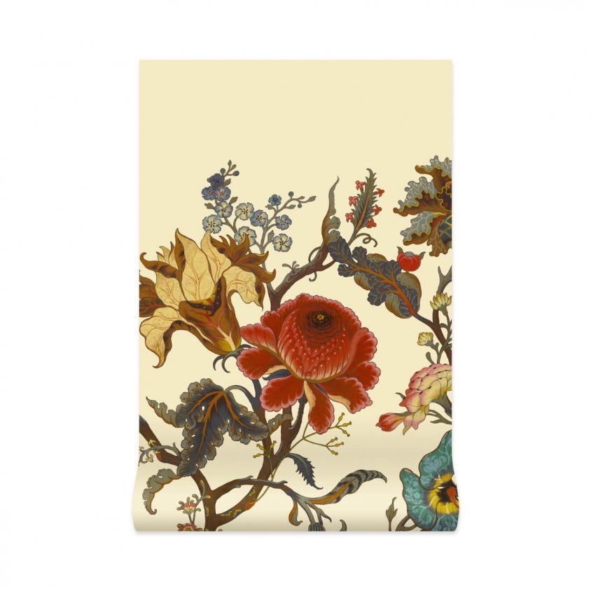 Artemis Climbing Walls Wallpaper - Ecru - House of Hackney - 1 - WA - ART - DI - ECR - PBL - Premier Wallcovering