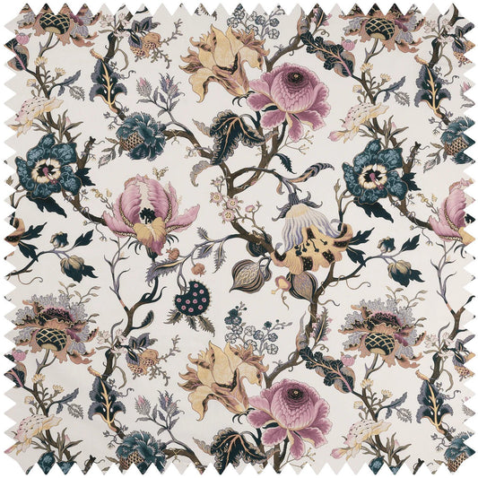Artemis Cotton Fabric - Off-White - House of Hackney - 1-FA-ART-CL-WHT-XXX-XXX - Premier Wallcovering