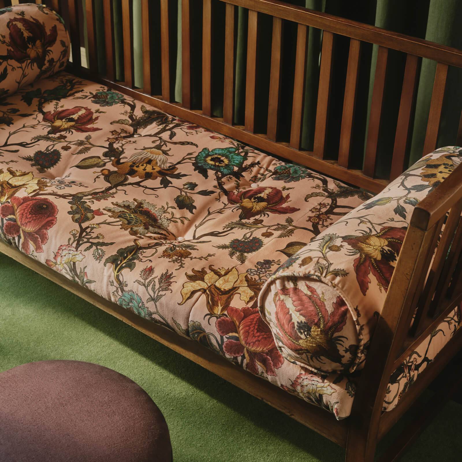 Artemis Organic Velvet Fabric - Blush - House of Hackney - 1-FA-ART-OV-BLS-XXX-XXX - Premier Wallcovering