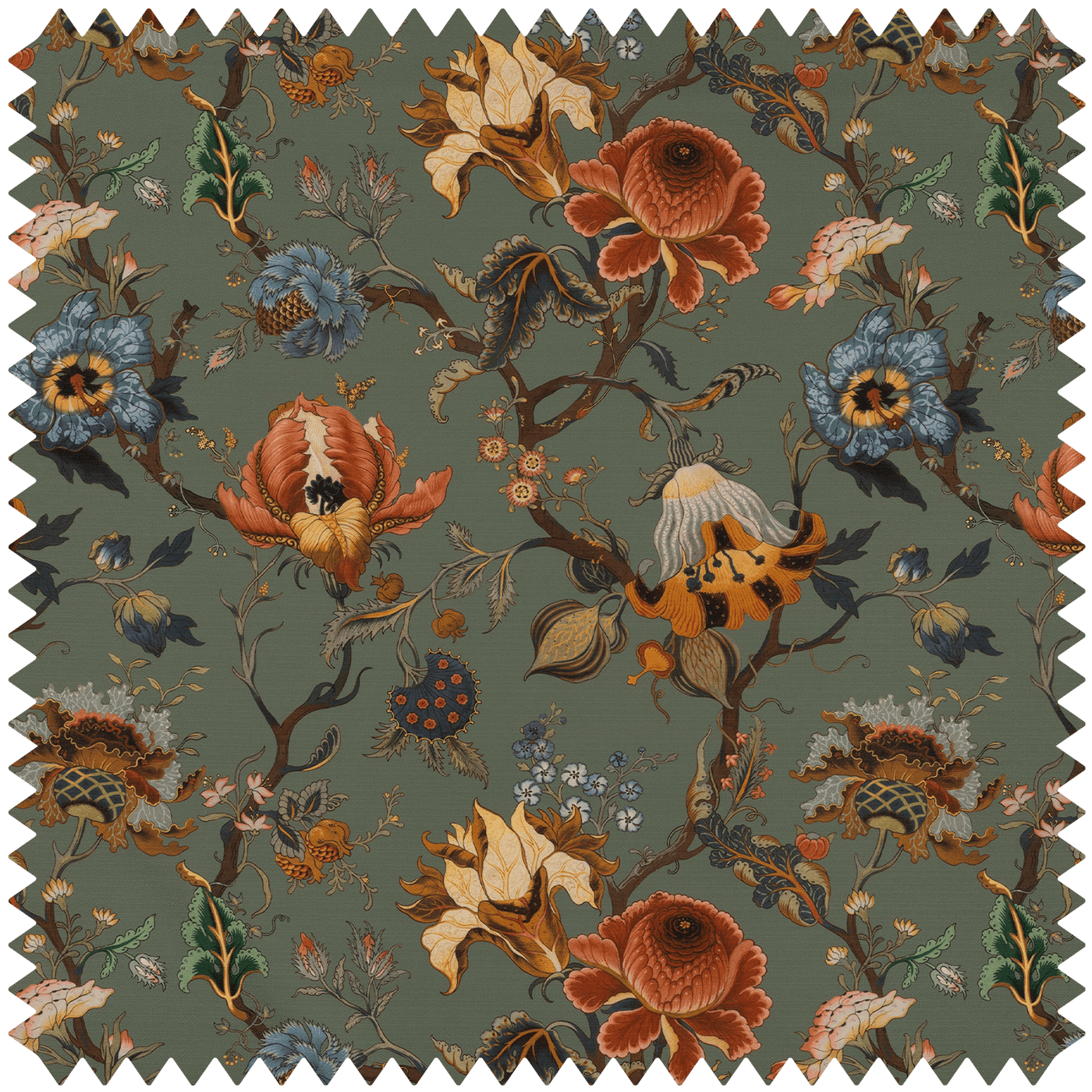 Artemis Recycled Performance Fabric - Moss Green - House of Hackney - 1-FA-ART-RP-MOS-XXX-XXX - Premier Wallcovering