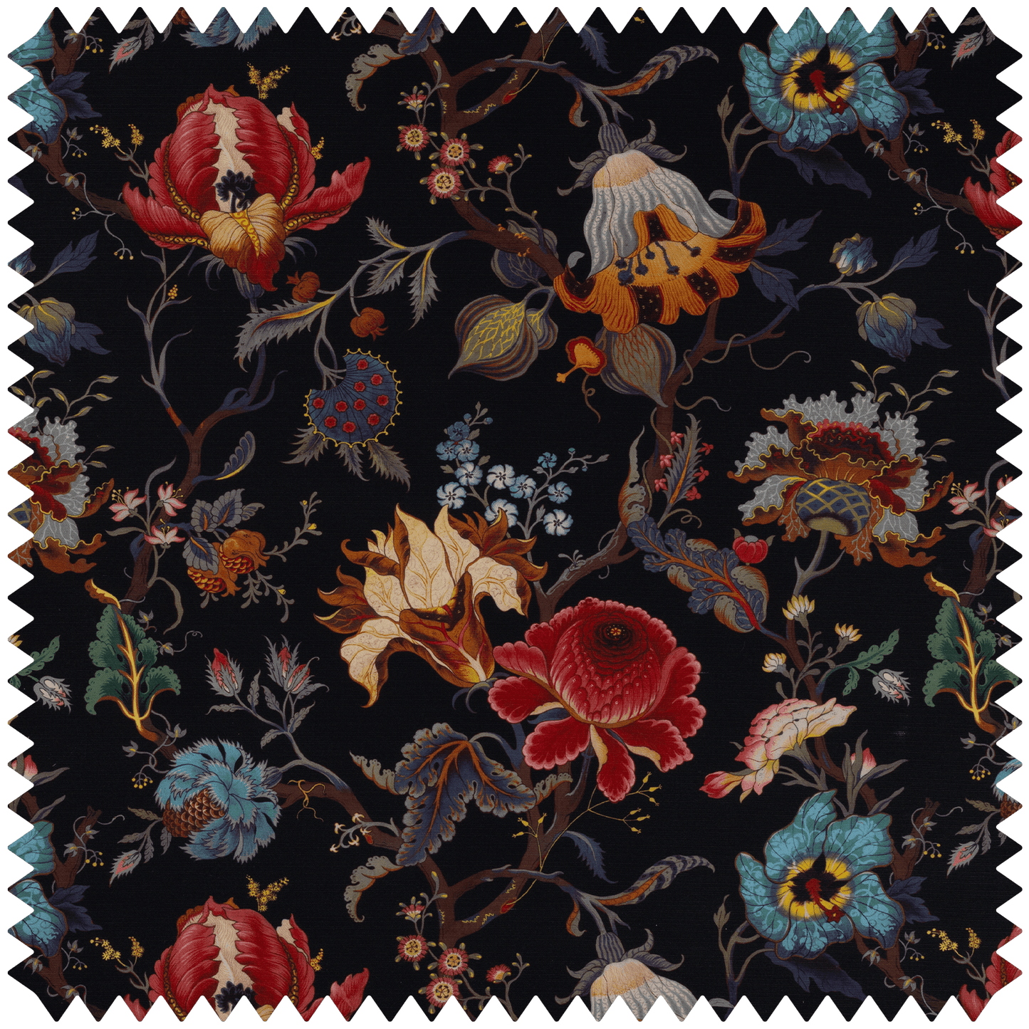 Artemis Recycled Performance Fabric - Black - House of Hackney - 1-FA-ART-RP-BLK-XXX-XXX - Premier Wallcovering