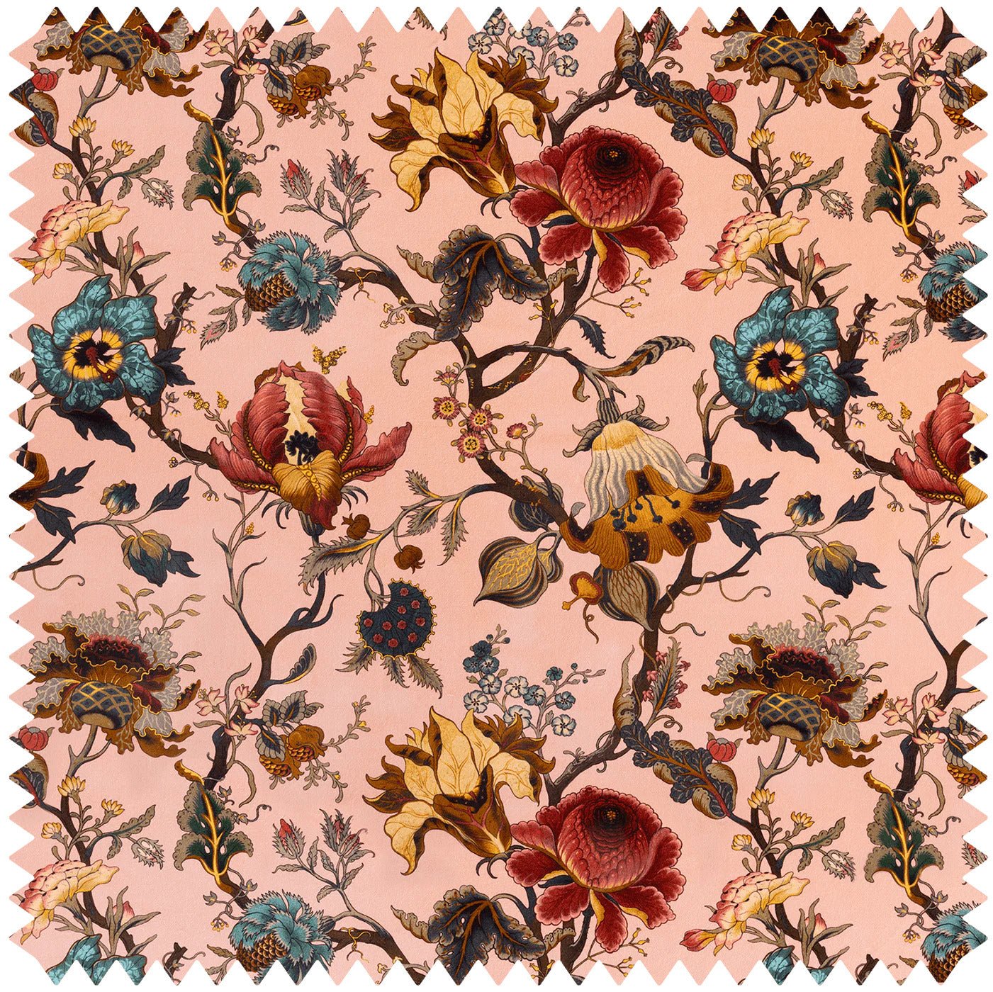 Artemis Velvet Fabric  -  Blush - House of Hackney - 1-FA-ART-VE-BLS-XXX-XXX - Premier Wallcovering