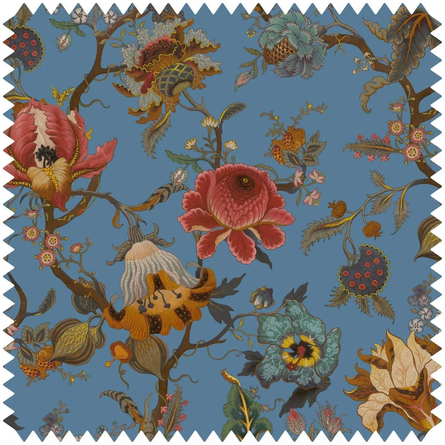 Artemis Velvet Fabric  -  Azure - House of Hackney - 1-FA-ART-VE-AZU-XXX-XXX - Premier Wallcovering