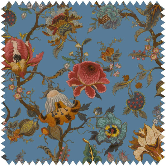 Artemis Velvet Fabric  -  Azure - House of Hackney - 1-FA-ART-VE-AZU-XXX-XXX - Premier Wallcovering
