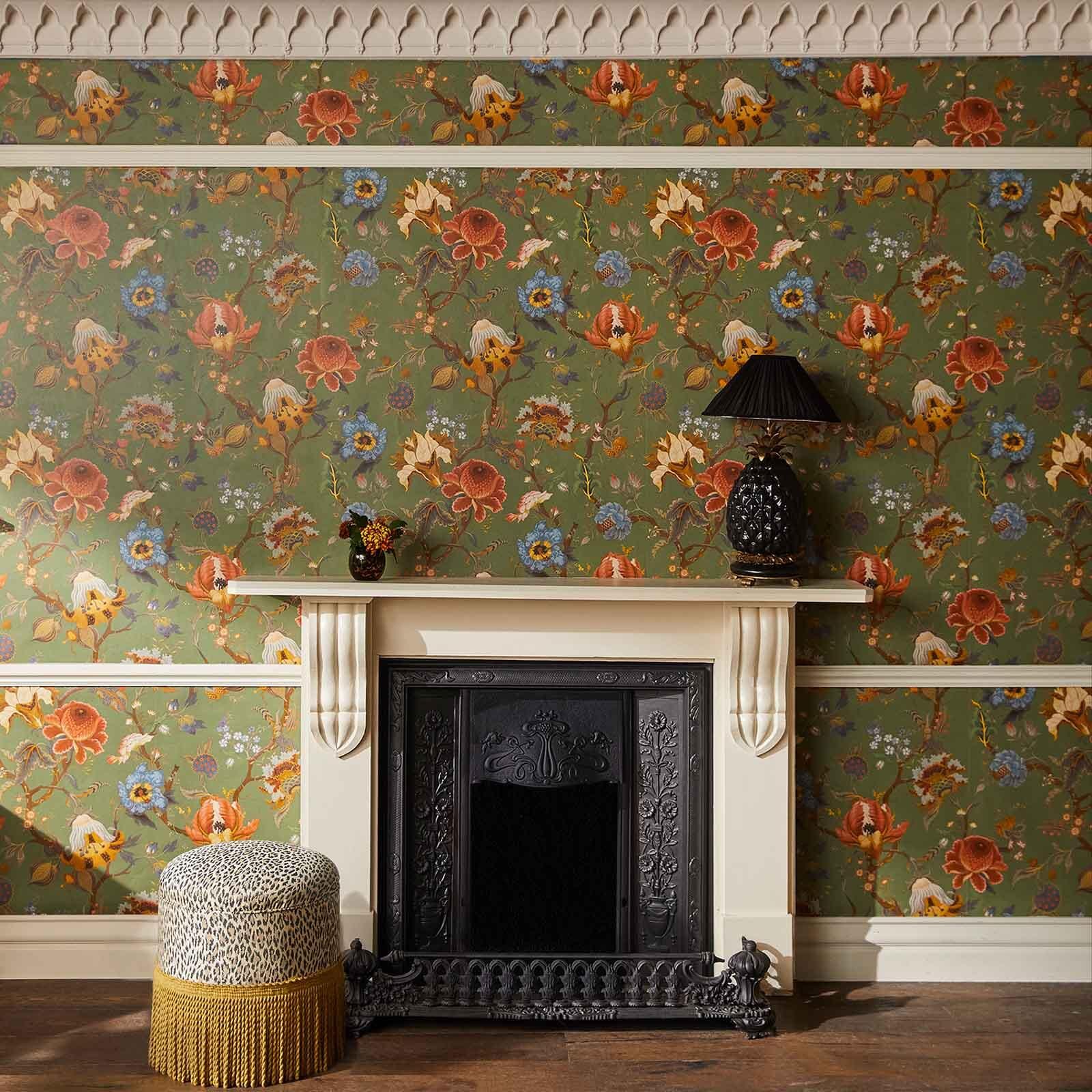 Artemis Wallpaper - Moss Green - House of Hackney - 1 - WA - ART - DI - MOS - XXX - Premier Wallcovering