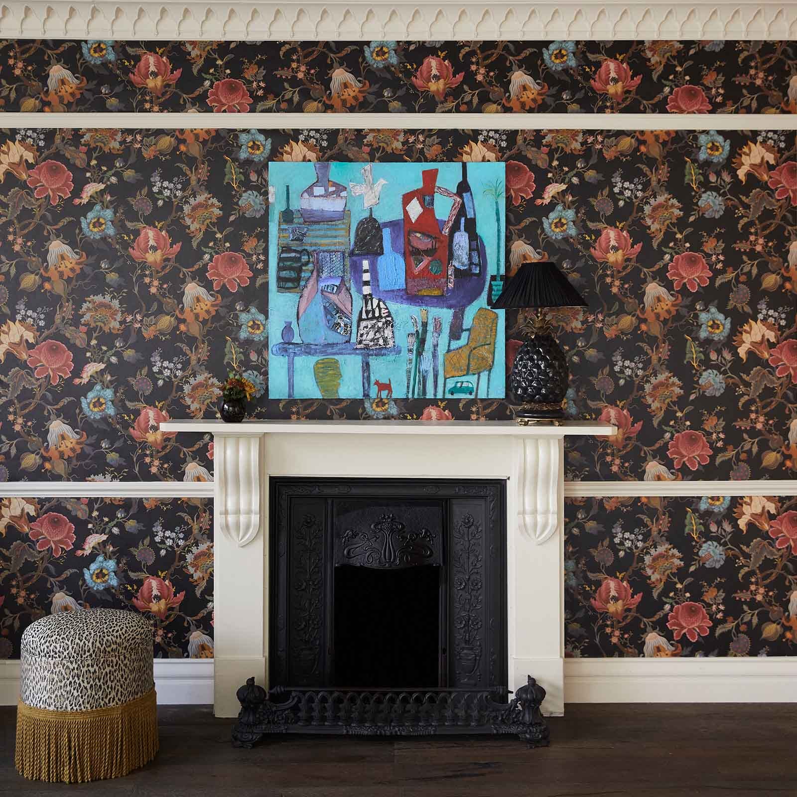 Artemis Wallpaper - Black - House of Hackney - 1 - WA - ART - DI - BLK - XXX - Premier Wallcovering