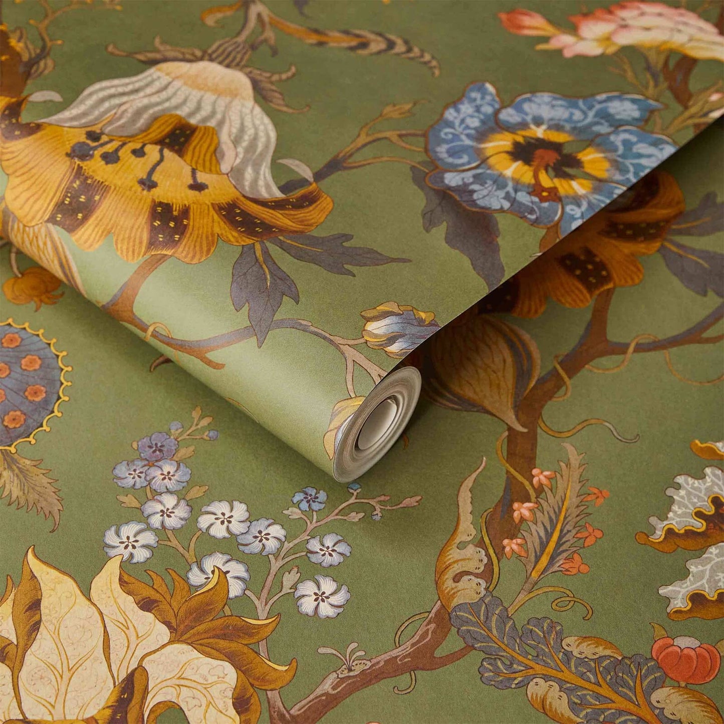 Artemis Wallpaper - Moss Green - House of Hackney - 1 - WA - ART - DI - MOS - XXX - Premier Wallcovering