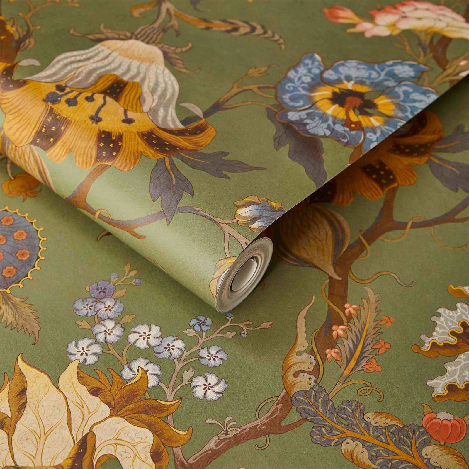 Artemis Wallpaper - Moss Green - House of Hackney - 1 - WA - ART - DI - MOS - XXX - Premier Wallcovering