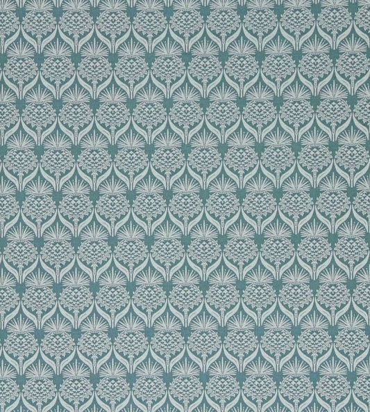 Artichoke Thistle Fabric - Teal - Barneby Gates - BG - F040101 - Premier Wallcovering