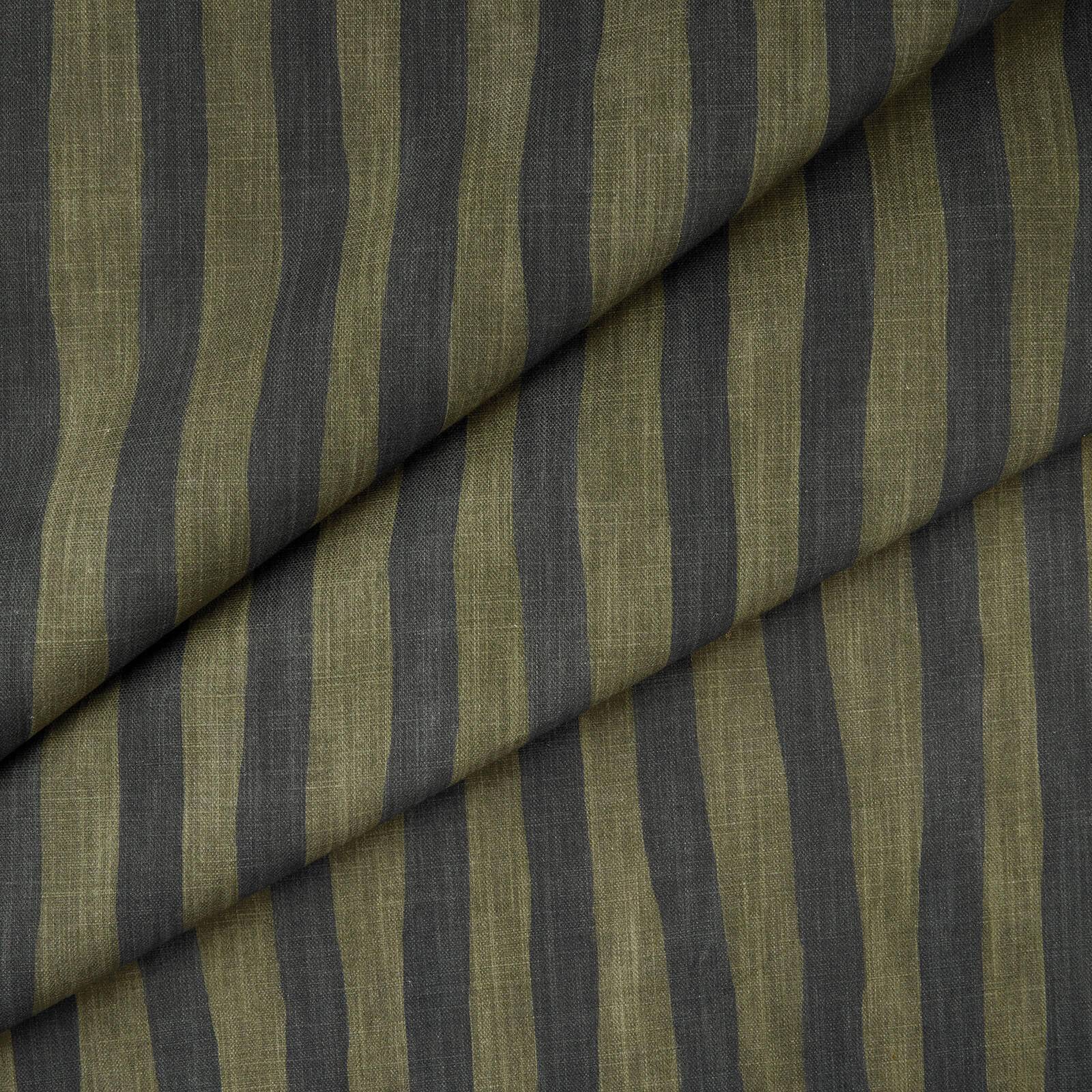 Artist's Stripe Cotton Linen Fabric - Laurustine & Galaxias - House of Hackney - 1-FA-ATS-CL-LAG-XXX-XXX - Premier Wallcovering
