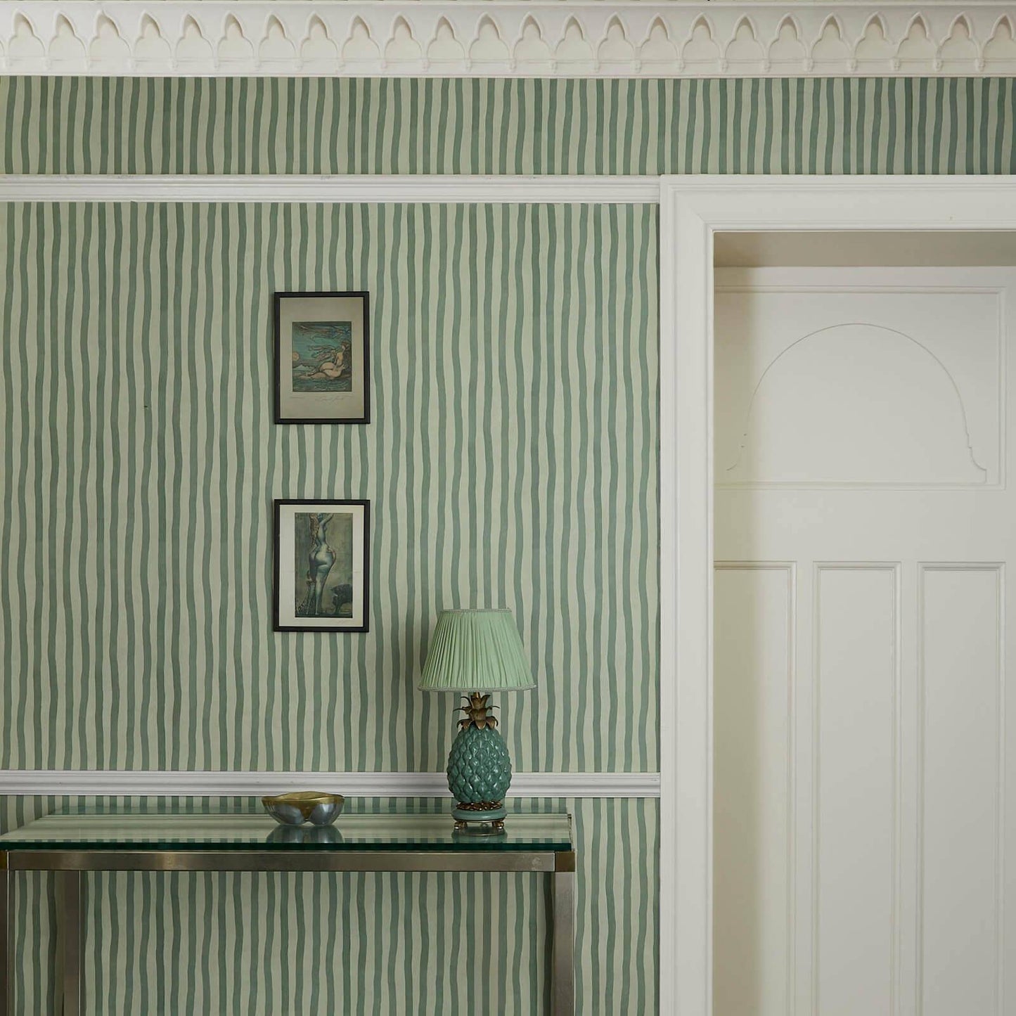 Artist's Stripe Wallpaper - Opal - House of Hackney - 1-WA-ATS-DI-MYO-XXX - Premier Wallcovering
