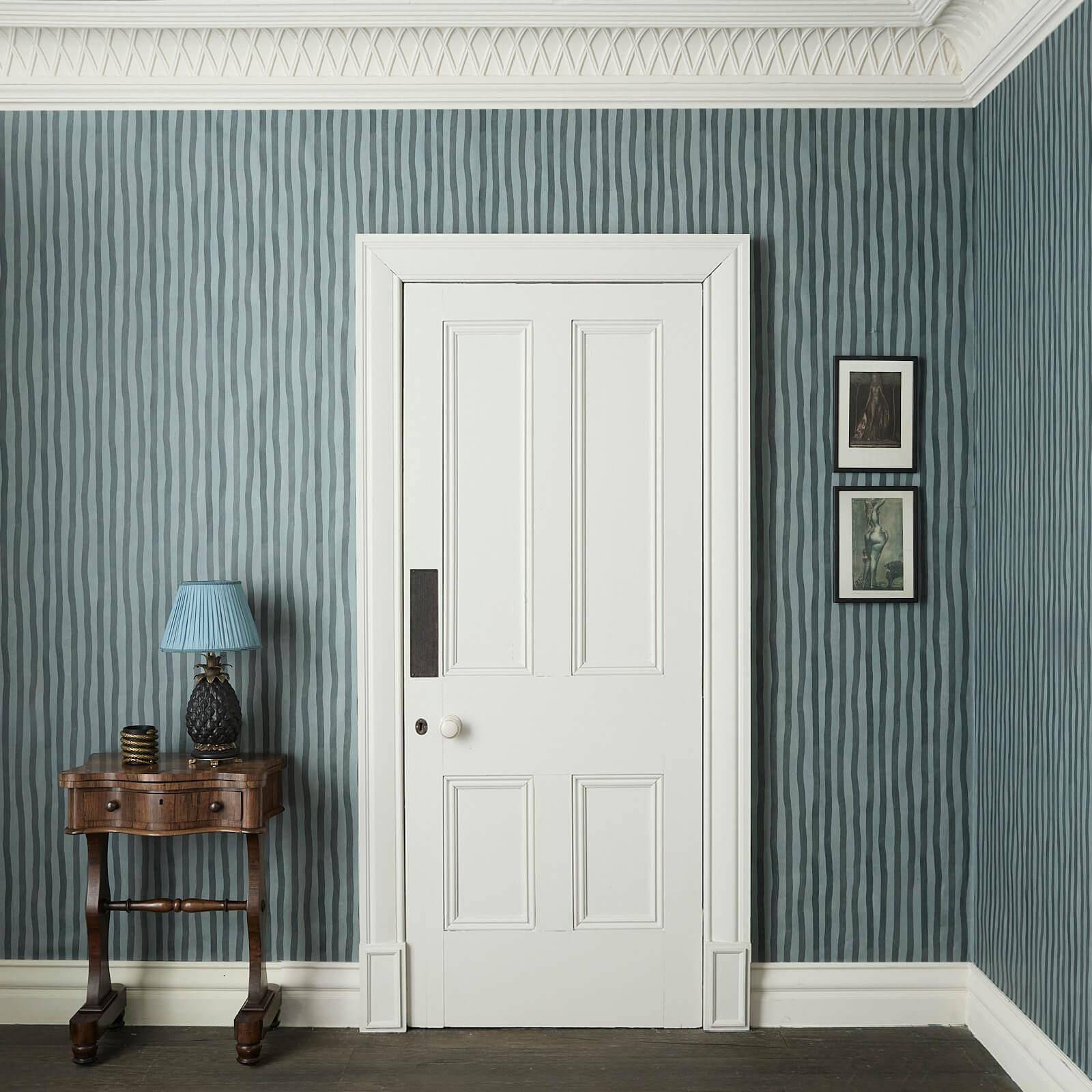 Artist's Stripe Wallpaper - Apatite - House of Hackney - 1-WA-ATS-DI-PET-XXX - Premier Wallcovering