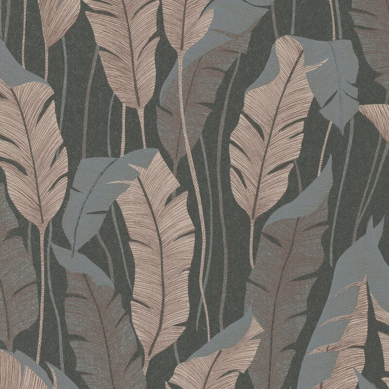 Arwen Delicate Feather Metallic Wallpaper - Brown - Erismann - 10344 - 47 - Premier Wallcovering