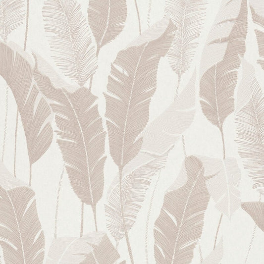 Arwen Delicate Feather Metallic Wallpaper - Beige - Erismann - 10344 - 02 - Premier Wallcovering