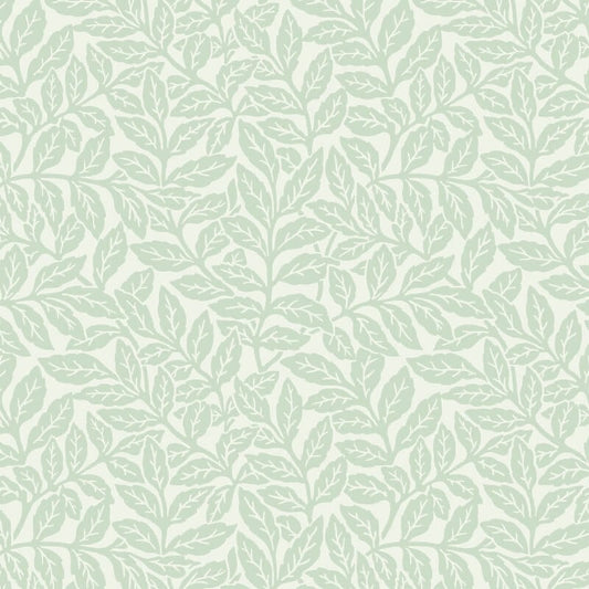 Ash Branch Floral Wallpaper - Light Moss - Crown - M1179 - Premier Wallcovering
