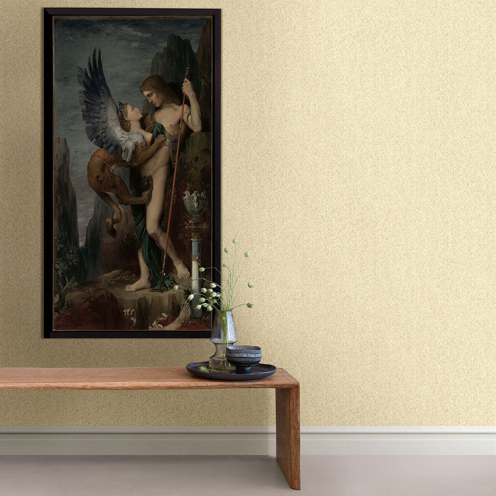 Ashbee Wallpaper - Yellow - A Street Prints - FD26162 - Premier Wallcovering