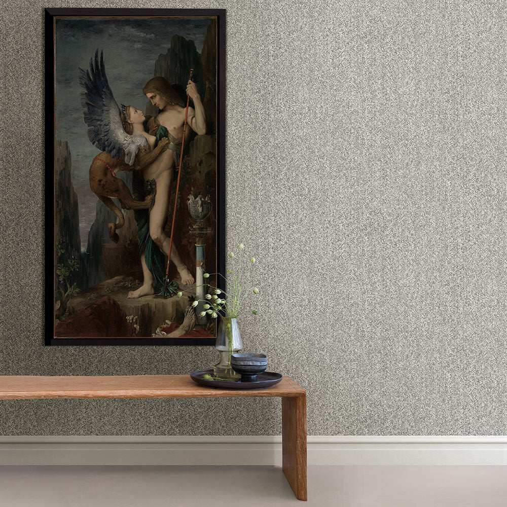 Ashbee Wallpaper - Dark Grey - A Street Prints - FD26163 - Premier Wallcovering