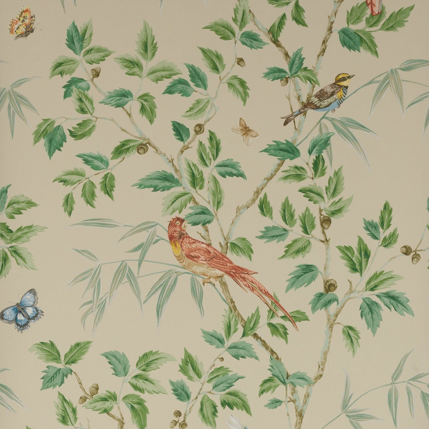 Ashdown Wallpaper - Cream - Colefax & Fowler - W7021 - 04 - Premier Wallcovering