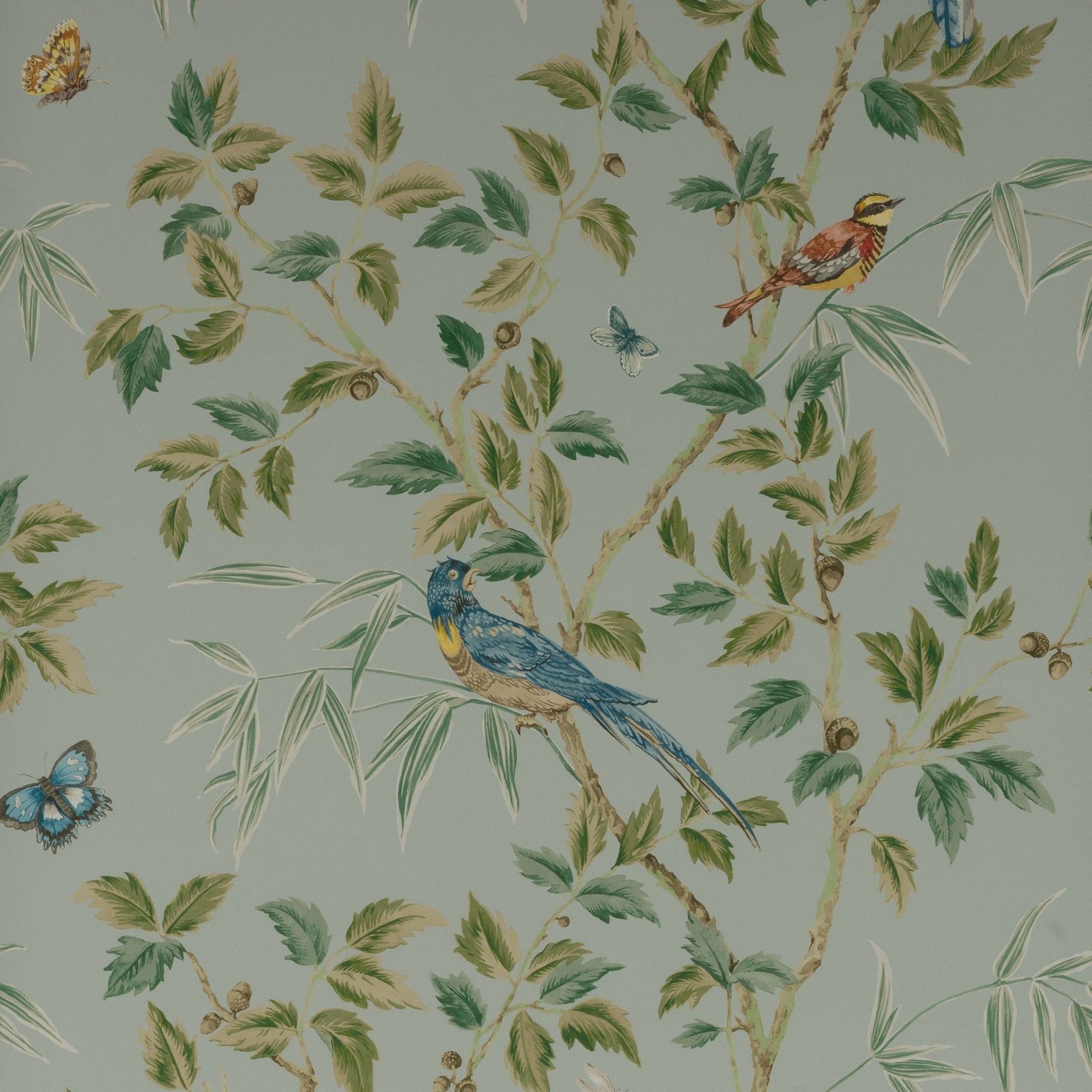 Ashdown Wallpaper - Old Blue - Colefax & Fowler - W7021 - 01 - Premier Wallcovering