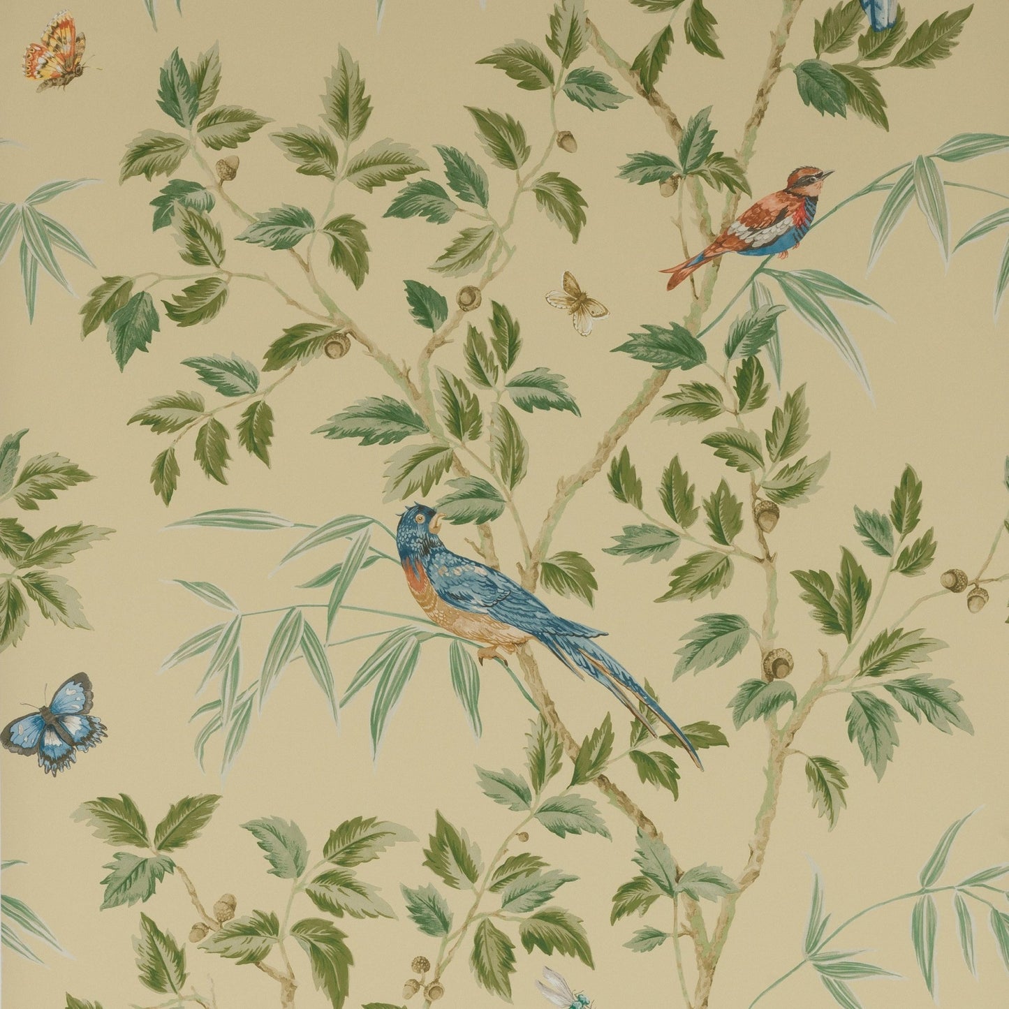 Ashdown Wallpaper - Yellow - Colefax & Fowler - W7021 - 03 - Premier Wallcovering