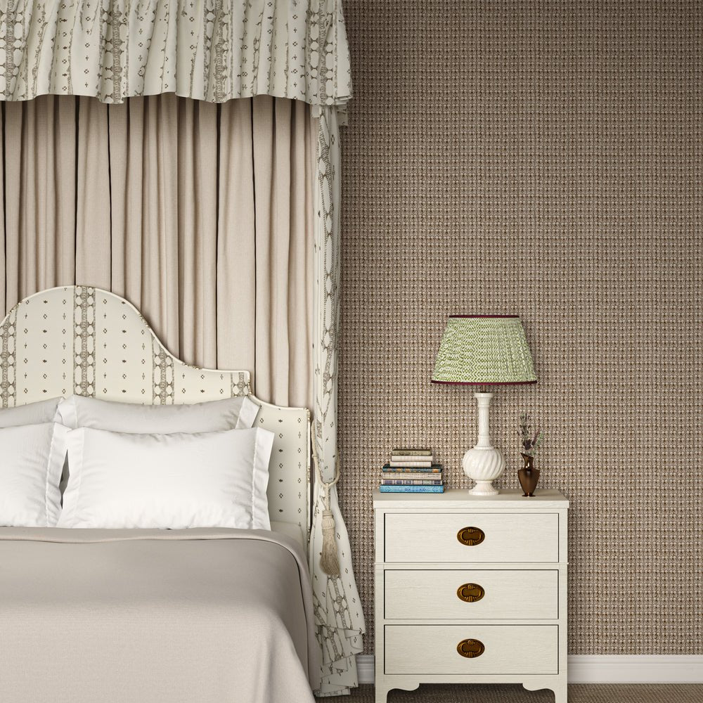 Ashok Wallpaper - Chocolate - Penny Morrison - ASHOK-CHOCO - Premier Wallcovering